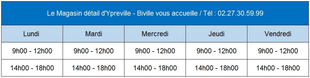 horaire Ypreville
